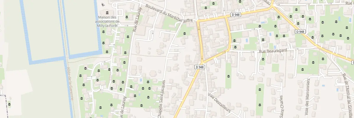 Plan du 13 Rue de la Chapelle St Jacques à Milly-la-Forêt