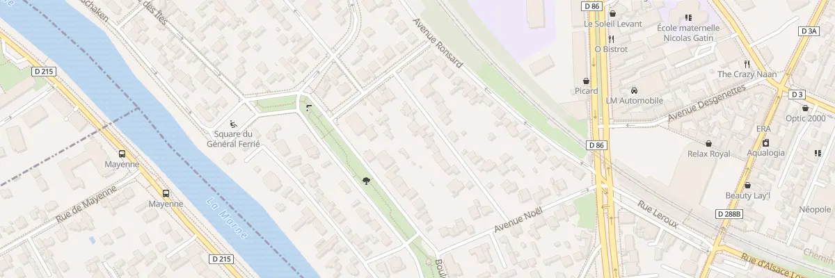 Plan du 10 Av du Cdt Guilbaud à Saint-Maur-des-Fossés