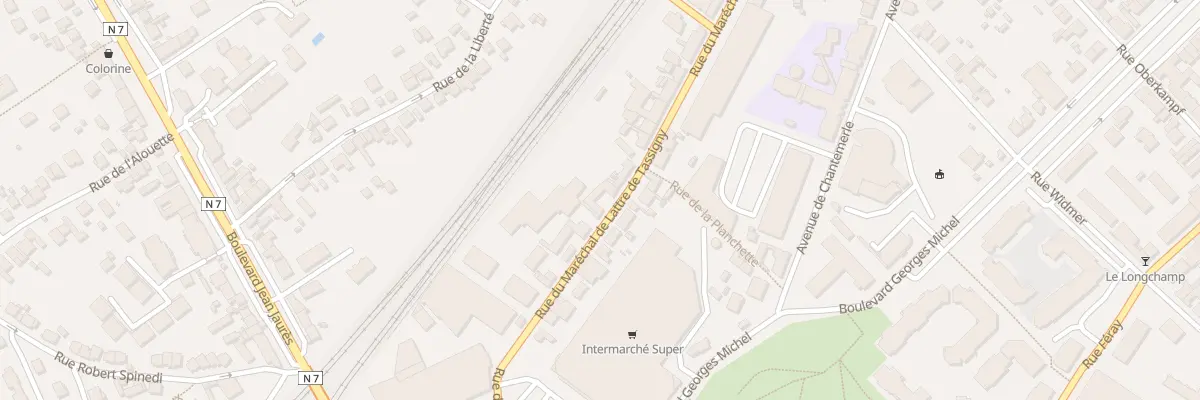 Plan du 34 Rue Mar de Lattre de Tassigny à Corbeil-Essonnes
