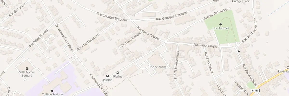 Plan du 83 Rue Raoul Briquet à Auchel