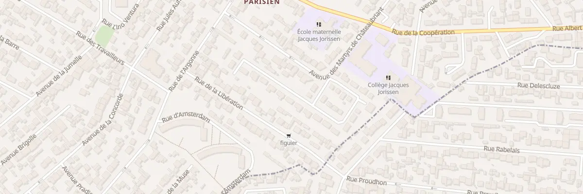 Plan du 36 Av des Martyrs Chateaubriant à Drancy