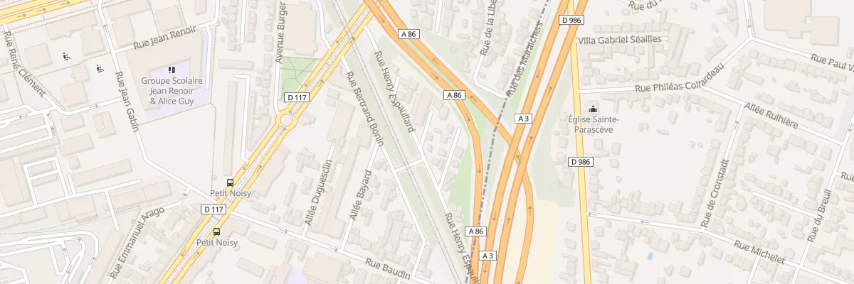Plan du 15 Rue Henry Espaullard à Noisy-le-Sec