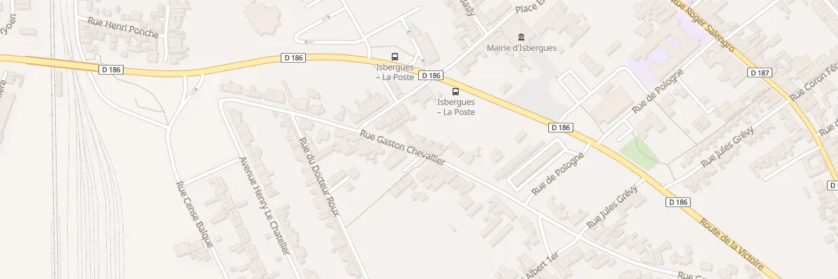 Plan du 219 Rue Gaston Chevallier à Isbergues