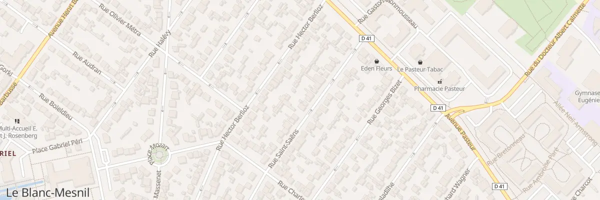 Plan du 55 Rue Saint Saens au Blanc-Mesnil