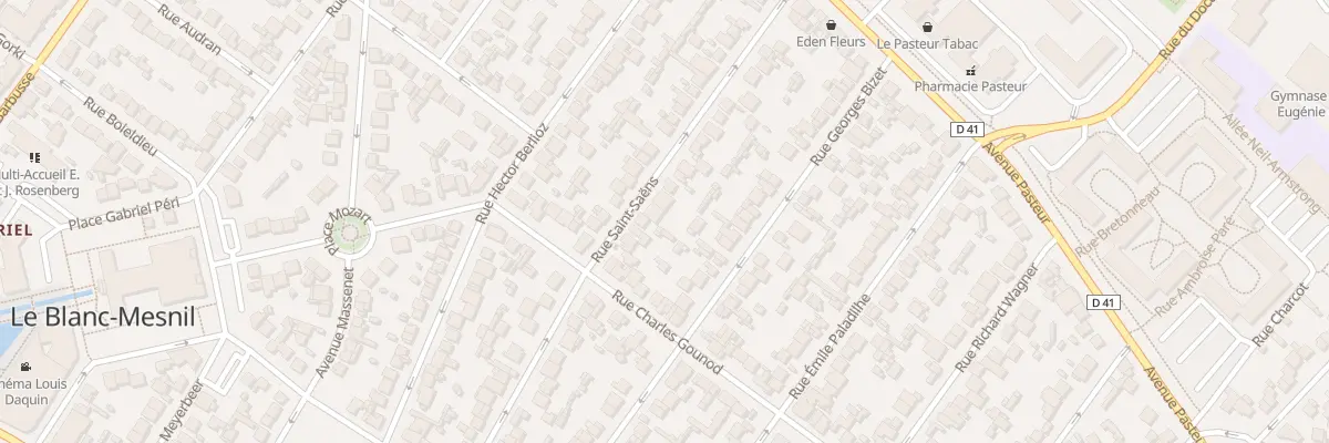 Plan du 46 Rue Saint Saens au Blanc-Mesnil