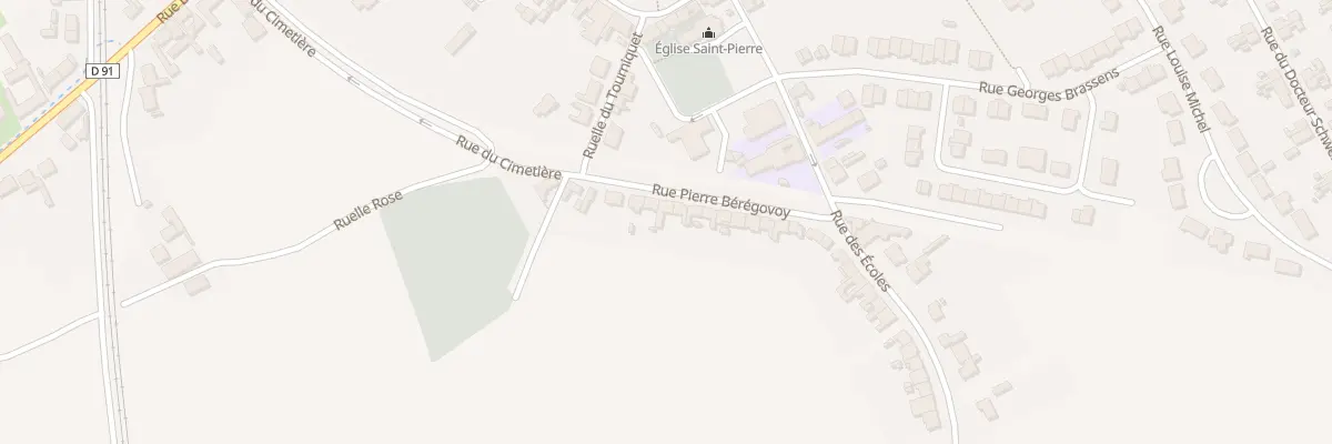 Plan du 10 Rue Pierre Bérégovoy à Isbergues