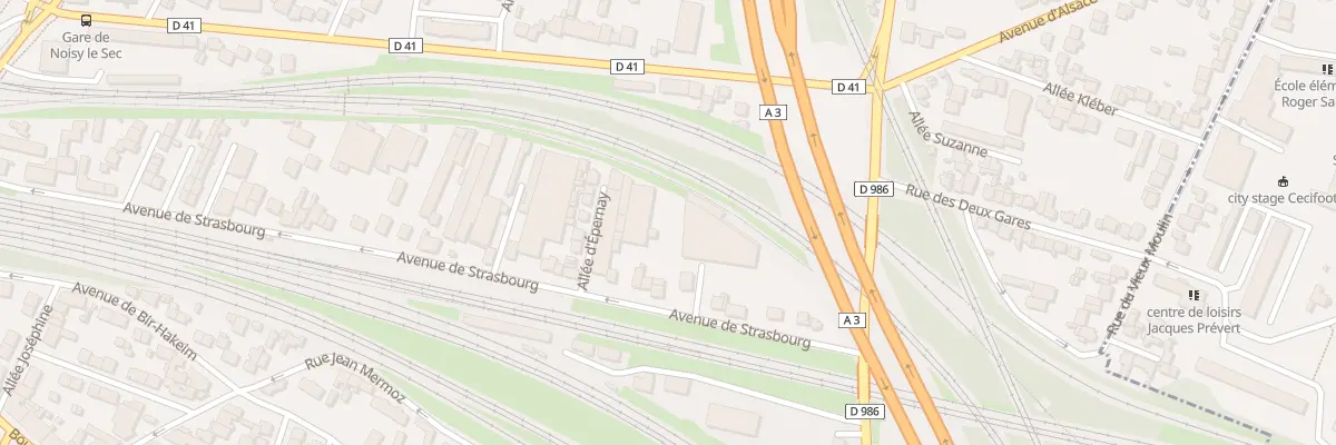 Plan du 89 Av de Strasbourg à Noisy-le-Sec