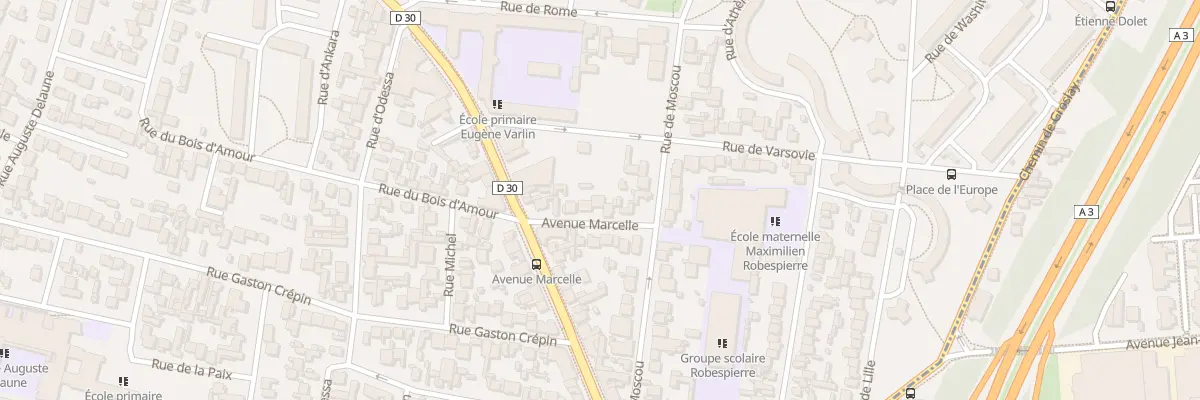 Plan du 9 Av Marcelle à Bobigny