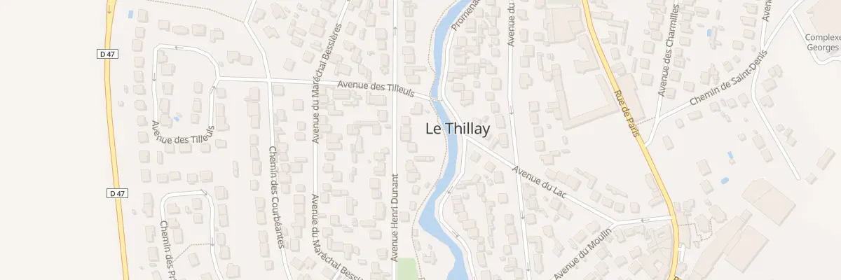 Plan du 12B Av Henri Dunant au Thillay
