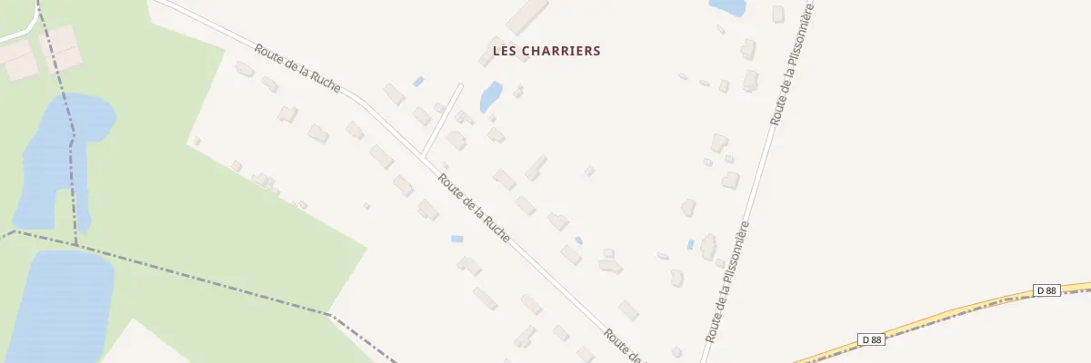 Plan du 10 Rte de la Ruche à Coudroy