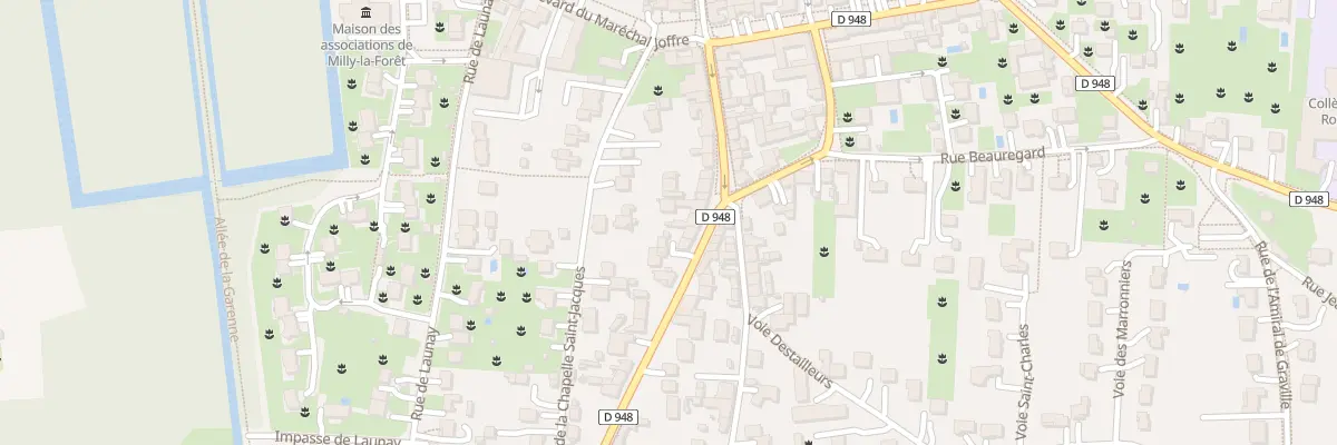 Plan du 20 Rue du Gen de Gaulle à Milly-la-Forêt