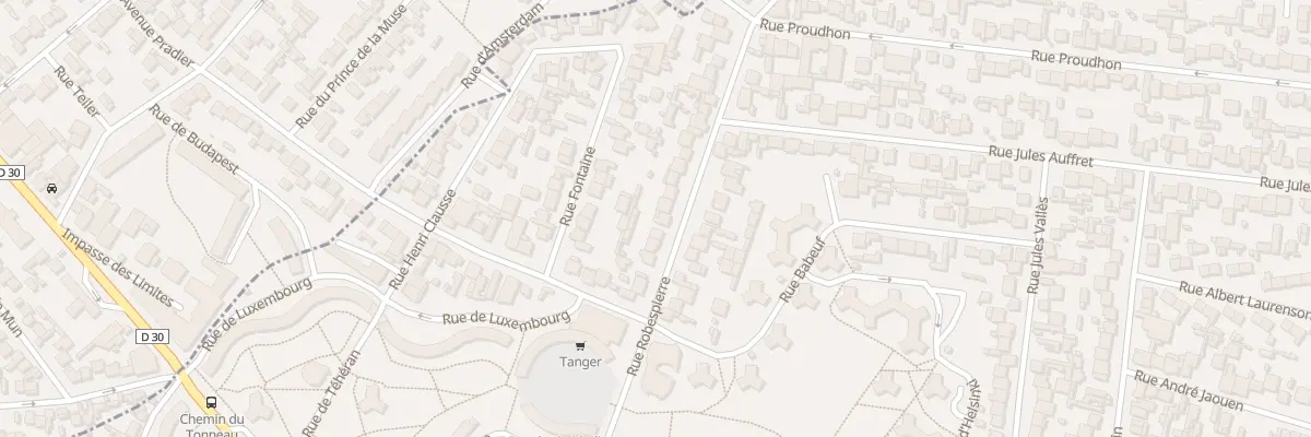 Plan du 59 Rue Robespierre à Bobigny
