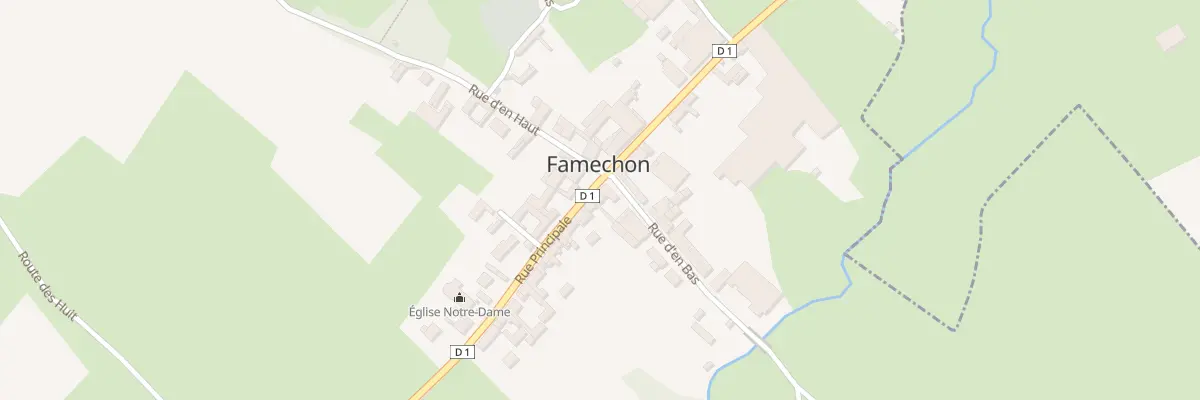 Plan du 19 Rue Principale à Famechon