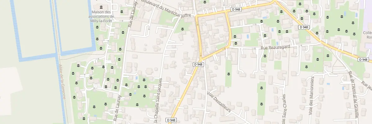 Plan du 18B Rue du Gen de Gaulle à Milly-la-Forêt