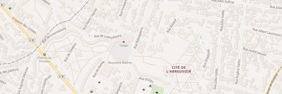Plan du 44 Rue Robespierre à Bobigny