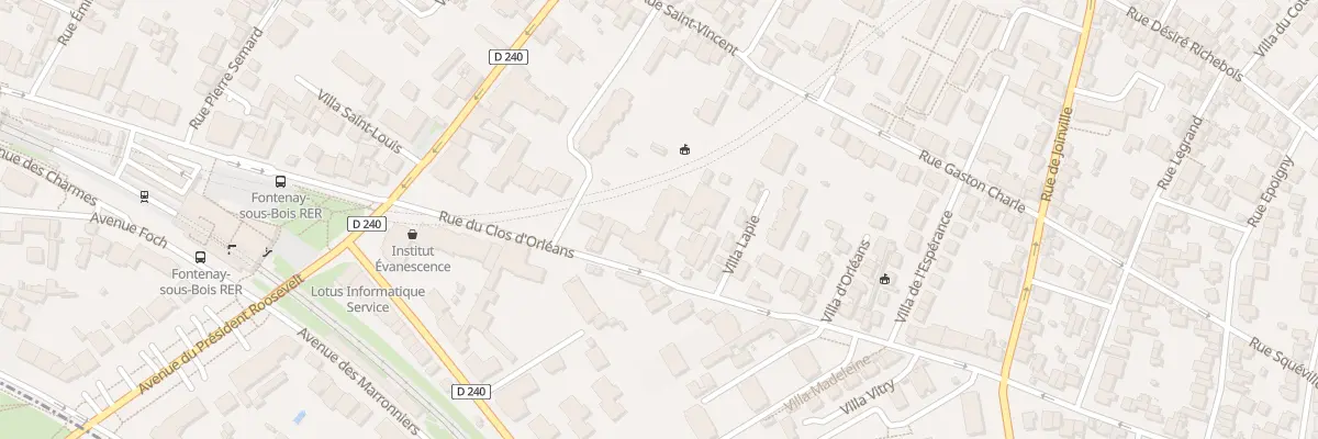 Plan du 17 Rue du Clos d’Orléans à Fontenay-sous-Bois