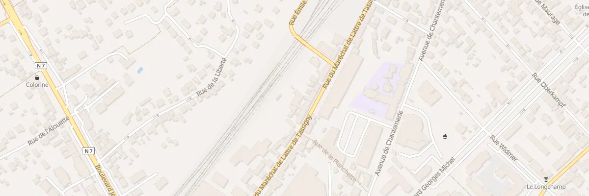 Plan du 20 Rue Mar de Lattre de Tassigny à Corbeil-Essonnes