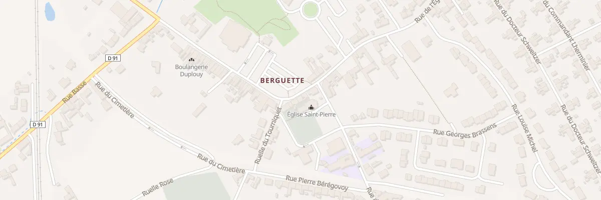 Plan du 14 Rue de l’Eglise de Berguette à Isbergues