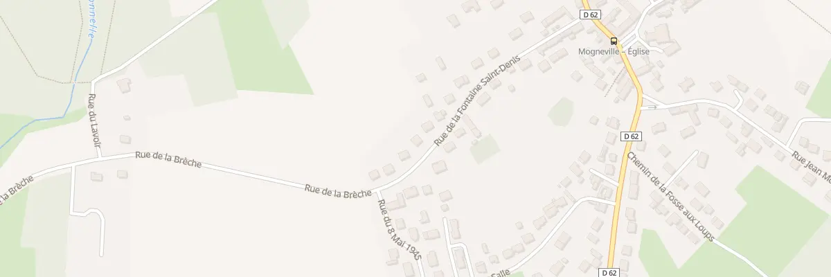 Plan du 30 Rue de la Fontaine St Denis à Mogneville