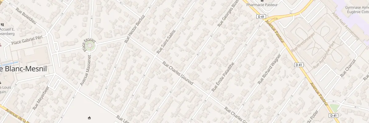 Plan du 39 Rue Georges Bizet au Blanc-Mesnil