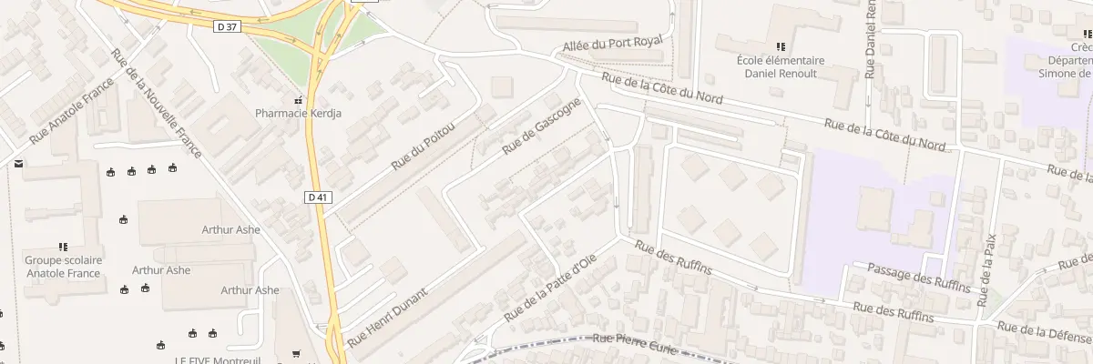Plan du 46C Rue des Ruffins à Montreuil