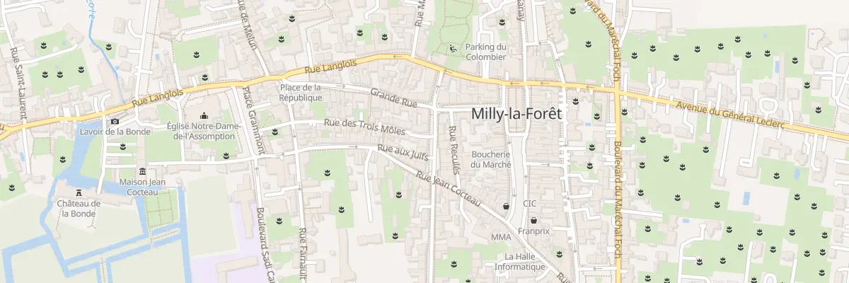 Plan du 12 Rue St Jacques à Milly-la-Forêt