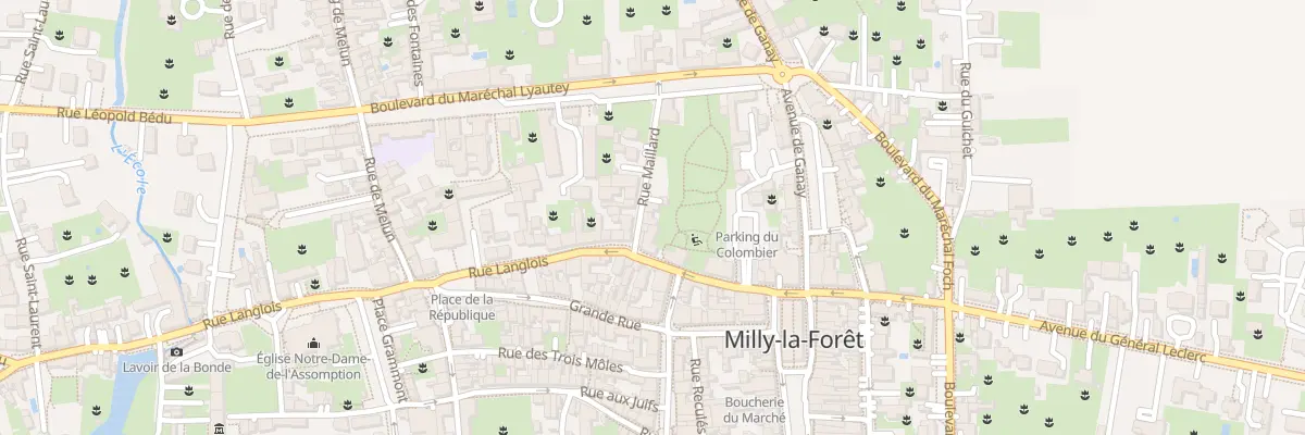 Plan du 4 Rue Maillard à Milly-la-Forêt