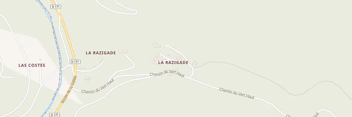 Plan du 98 Rue du Peyre à Lacaze