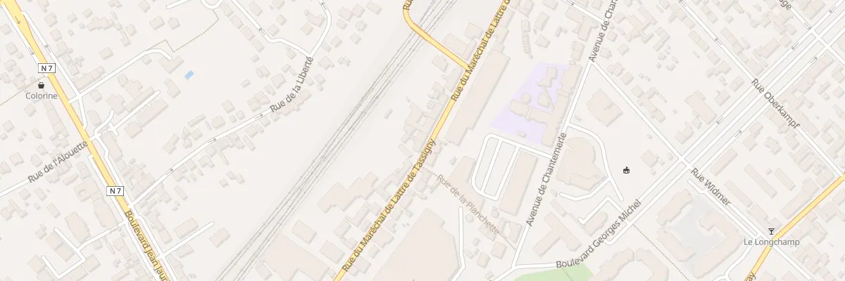 Plan du 22 Rue Mar de Lattre de Tassigny à Corbeil-Essonnes