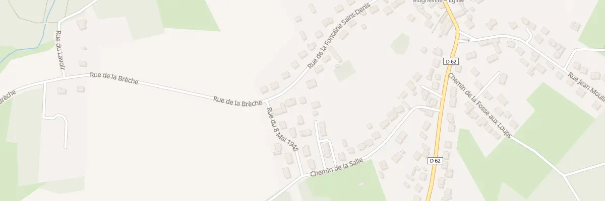 Plan du 25 Rue de la Fontaine St Denis à Mogneville