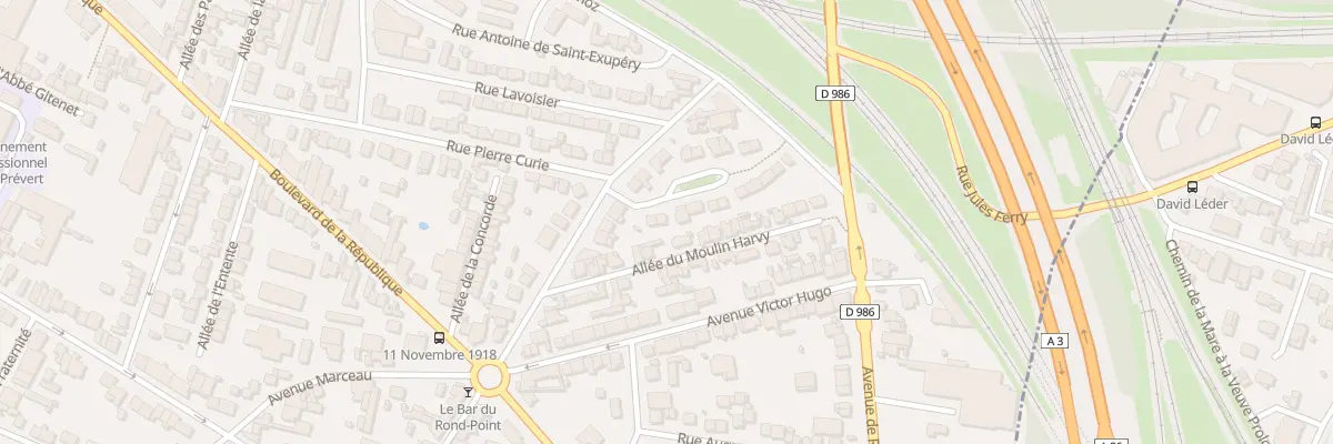 Plan du 4 Sq Pasteur à Noisy-le-Sec