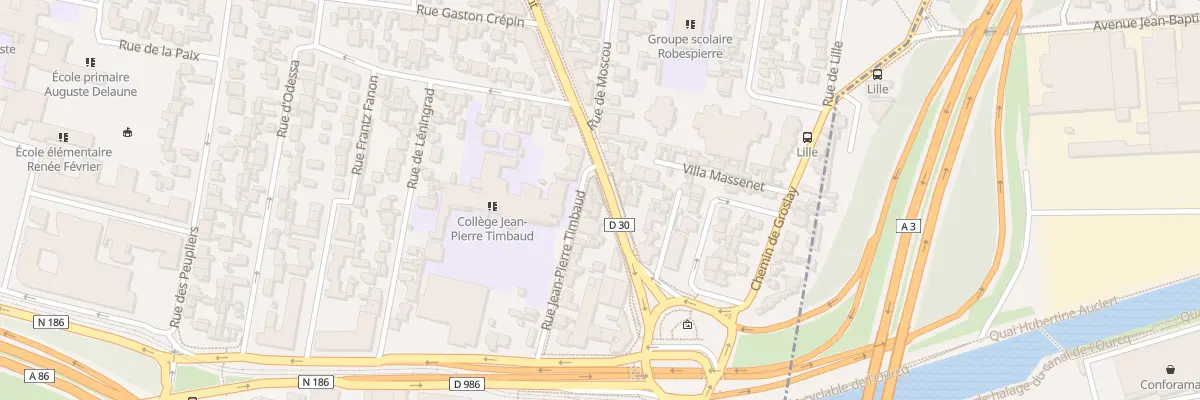 Plan du 17 Av Ed Vaillant à Bobigny