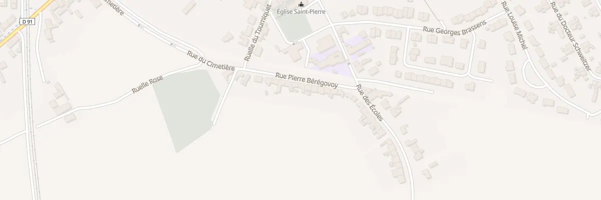 Plan du 7 Rue Pierre Bérégovoy à Isbergues