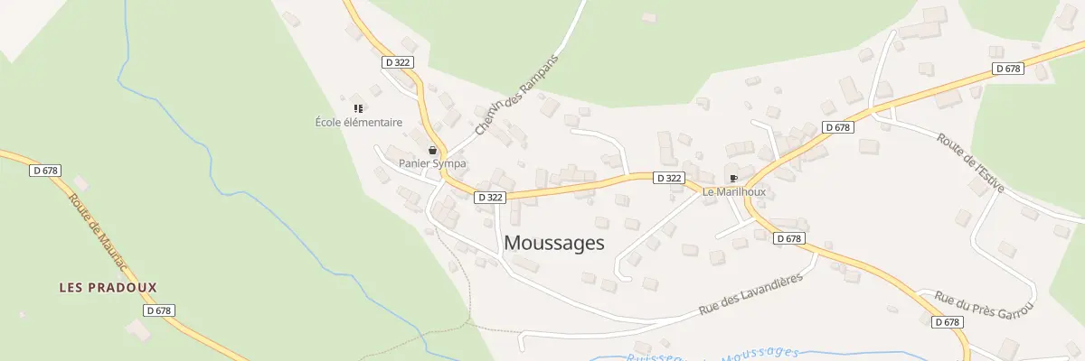 Plan du 5101 Le Bourg à Moussages