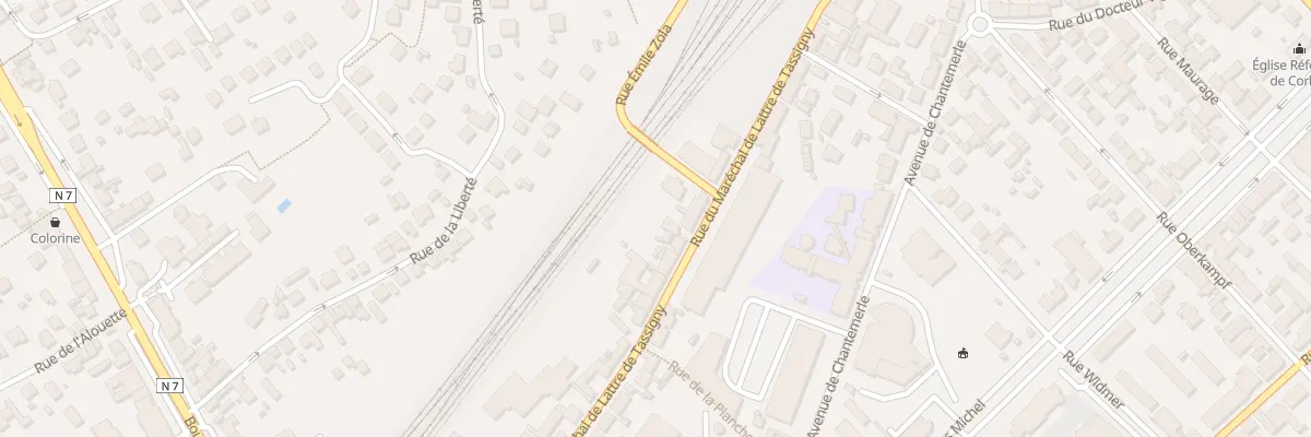 Plan du 14 Rue Mar de Lattre de Tassigny à Corbeil-Essonnes