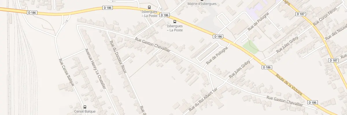 Plan du 276 Rue Gaston Chevallier à Isbergues