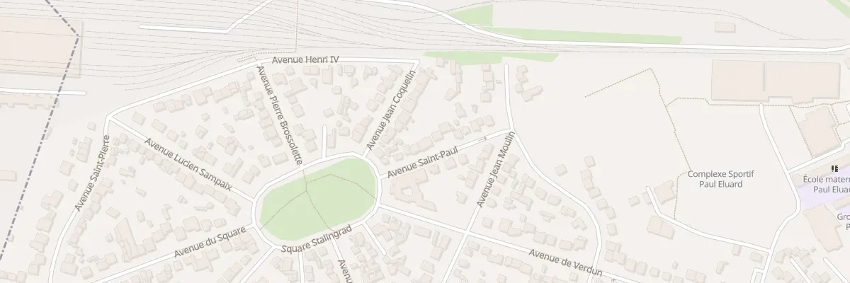 Plan du 9 Av Saint-paul au Blanc-Mesnil