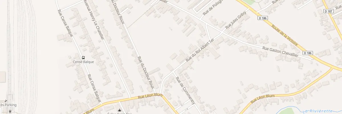 Plan du 6A Rue Albert 1er à Isbergues