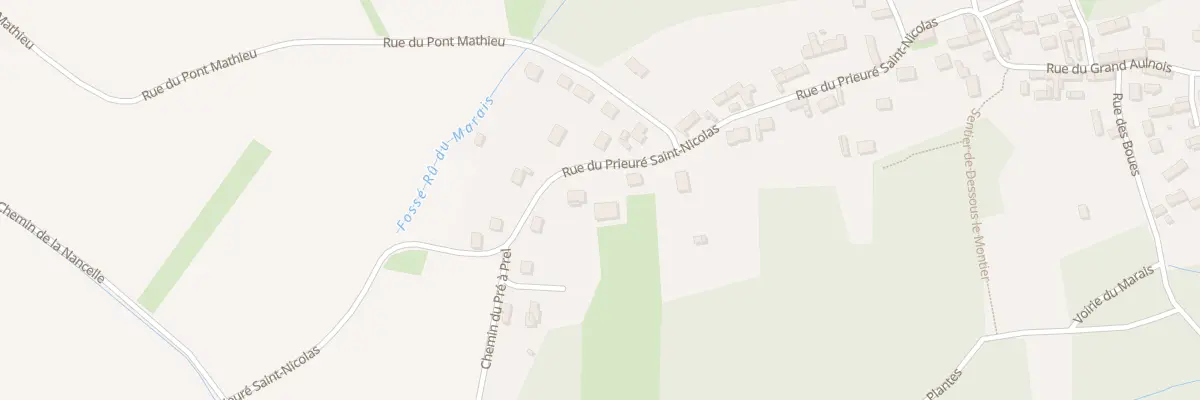 Plan du 33 Rue du Prieuré Saint-nicolas à Bailleval
