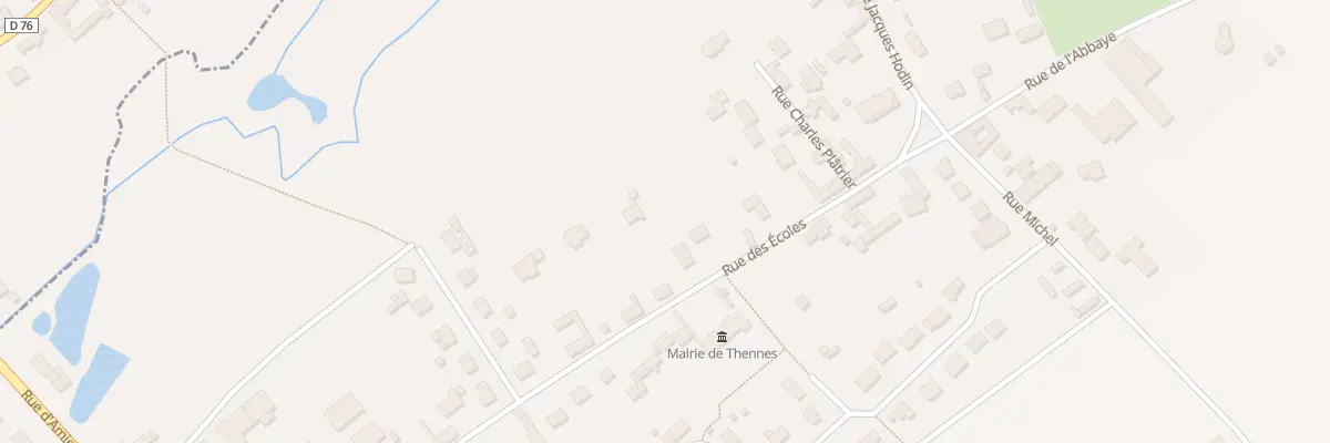 Plan du 15 Rue des Écoles à Thennes
