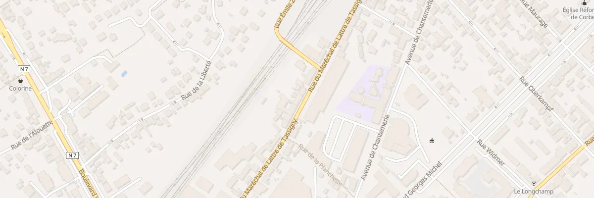 Plan du 18 Rue Mar de Lattre de Tassigny à Corbeil-Essonnes