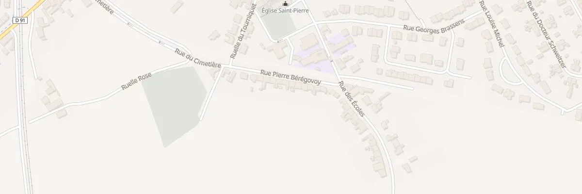 Plan du 6 Rue Pierre Bérégovoy à Isbergues