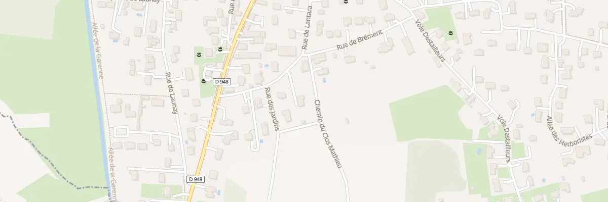 Plan du 25 Rue Lantara à Milly-la-Forêt