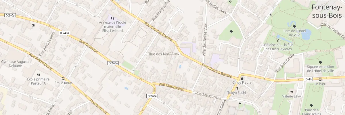 Plan du 1B Rue des Naclières à Fontenay-sous-Bois
