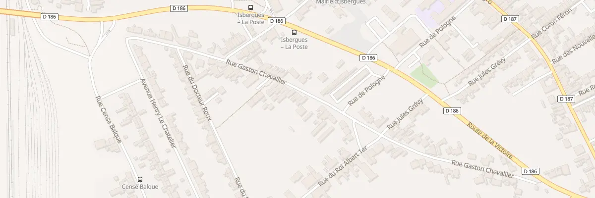 Plan du 290 Rue Gaston Chevallier à Isbergues