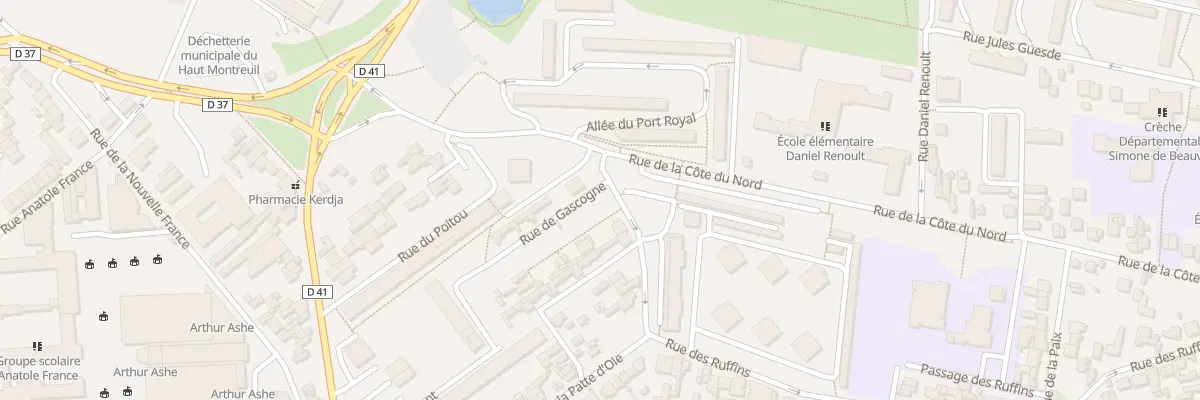 Plan du 38 Rue des Ruffins à Montreuil