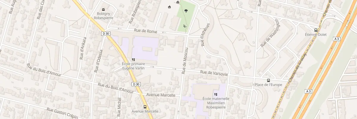 Plan du 35 Rue de Moscou à Bobigny