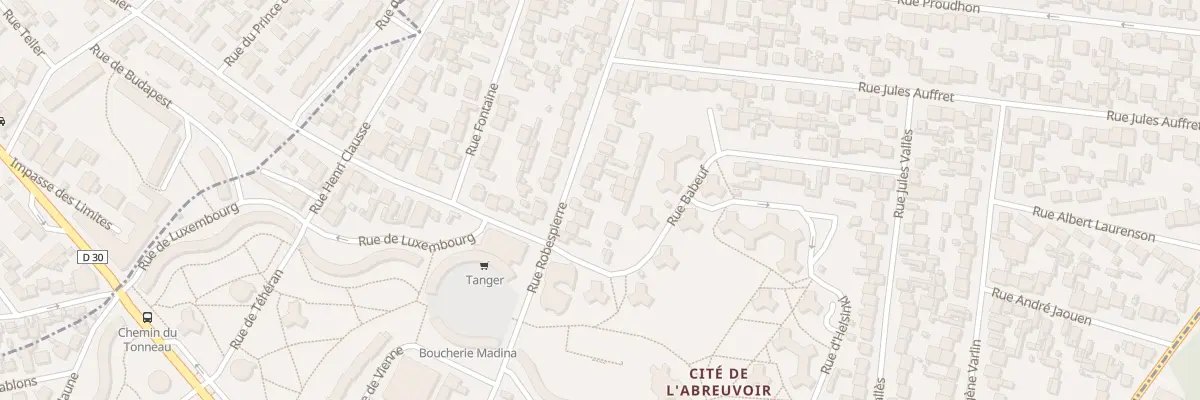 Plan du 54 Rue Robespierre à Bobigny