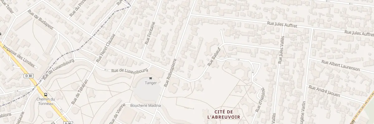 Plan du 52 Rue Robespierre à Bobigny