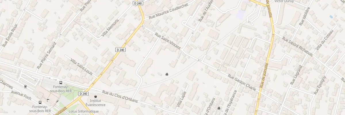 Plan du 20 Rue Saint-Vincent à Fontenay-sous-Bois